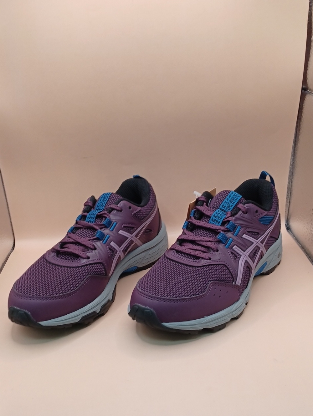 Asics Gel-Venture Running Shoes-Deep Plum/Black Women Size 6 US